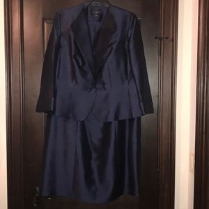 Talbots elegant two piece dress and jacket